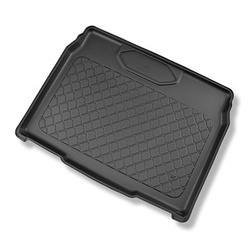 Méretre készült csomagtérszőnyegek: Peugeot 2008 II SUV (01.2020-....) - alsó csomagtartó; csomagtartó mozgó padló alatt / nélkül (subwooferrel és subwoofer nélkül)