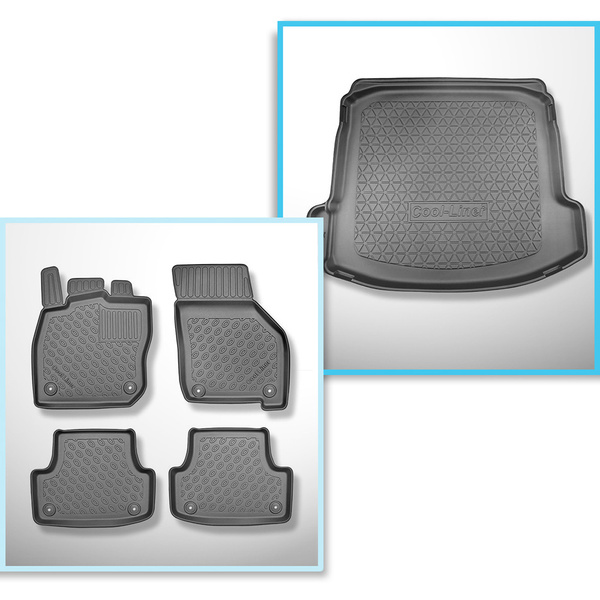 Csomagtérszőnyeg - és autószőnyegkészlet TPE: Audi A3 8Y Limousine (04.2020-....)