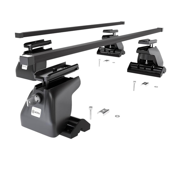 Alap tetőcsomagtartó, amely alkalmazható a: Citroen Jumpy II Van (2007-2016) - fekete - rögzítő pontok - acél