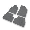 Velúrszőnyegek gépjárművekhez: Peugeot 407 Coupé, Szedán, SW (2004-2011) - szürke