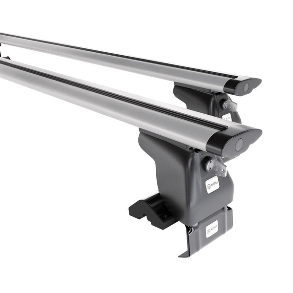 Alap tetőcsomagtartó, amely alkalmazható a: Toyota Camry IX Szedán (2018-....) - ezüst - rögzítő elemek nélkül - alumínium