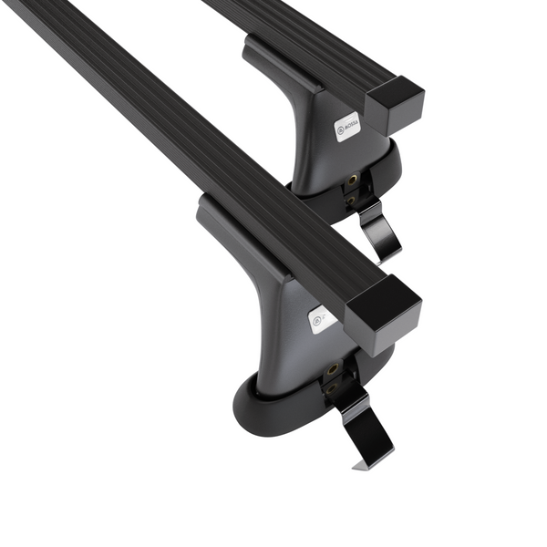 Alap tetőcsomagtartó, amely alkalmazható a: Skoda Octavia mk II Liftback (2009-2012) - fekete - rögzítő elemek nélkül - acél