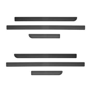 Fekete autó oldallécek Volkswagen Multivan T5 Van (2004-2015) - (széles tengelyt