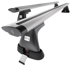 Alap tetőcsomagtartó, amely alkalmazható a: Toyota Hiace Van (2007-2012) - ezüst - rögzítő pontok - alumínium