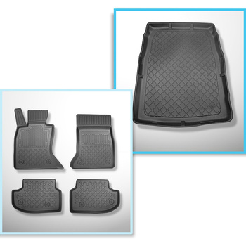 Csomagtérszőnyeg - és autószőnyegkészlet TPE: BMW 5 széria F10 Limuzin (2013-01.