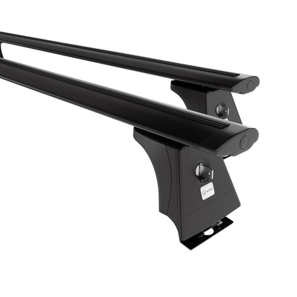 Alap tetőcsomagtartó, amely alkalmazható a: Iveco Daily V (long) Autóbusz (2011-2014) - fekete - rögzítő pontok - alumínium