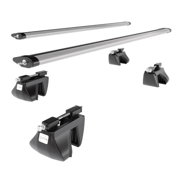 Alap tetőcsomagtartó, amely alkalmazható a: Toyota Land Cruiser 120 SUV (2006-2009) - ezüst - reling - alumínium