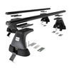 Alap tetőcsomagtartó, amely alkalmazható a: Ford Mondeo mk V Hatchback (2014-2022) - fekete - rögzítő elemek nélkül - alumínium