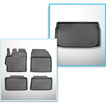 Csomagtérszőnyeg - és autószőnyegkészlet TPE: Toyota Yaris IV Hatchback (11.2020