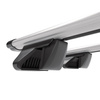 Alap tetőcsomagtartó, amely alkalmazható a: Toyota Land Cruiser 120 SUV (2006-2009) - ezüst - reling - alumínium