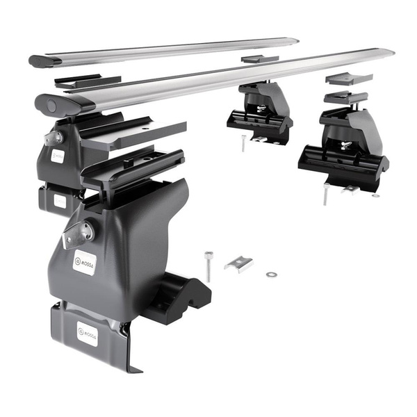 Alap tetőcsomagtartó, amely alkalmazható a: Toyota Camry IX Szedán (2018-....) - ezüst - rögzítő elemek nélkül - alumínium