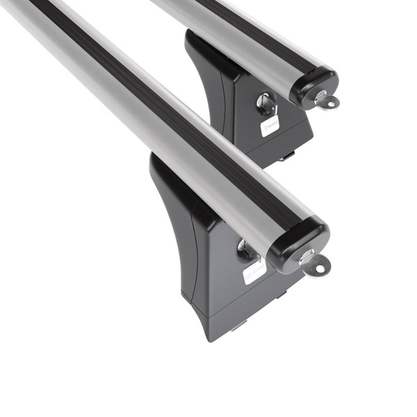 Alap tetőcsomagtartó, amely alkalmazható a: Hyundai i40 Kombi (2011-2018) - ezüst - integrált reling - alumínium