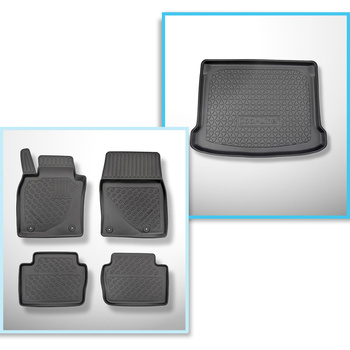 Csomagtérszőnyeg - és autószőnyegkészlet TPE: Mazda 3 IV BP Hatchback (03.2019-.