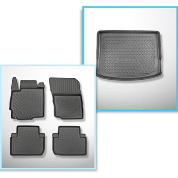 Csomagtérszőnyeg - és autószőnyegkészlet TPE: Mitsubishi Eclipse Cross SUV (01.2