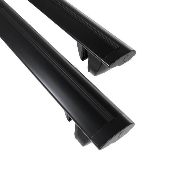 Alap tetőcsomagtartó, amely alkalmazható a: Subaru Justy G3X Hatchback (2003-2007) - fekete - reling - alumínium