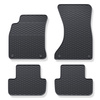 Autós gumiszőnyegek: Audi A5 8T Sportback (2007-2016) - fekete - 4 db