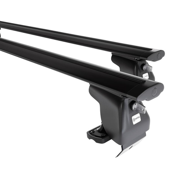 Alap tetőcsomagtartó, amely alkalmazható a: Citroen DS4 Hatchback (2011-2018) - fekete - rögzítő elemek nélkül - alumínium