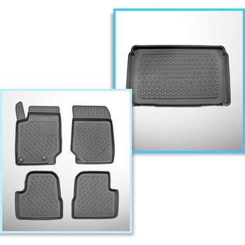 Csomagtérszőnyeg - és autószőnyegkészlet TPE: Peugeot 208 II Hatchback (06.2019-