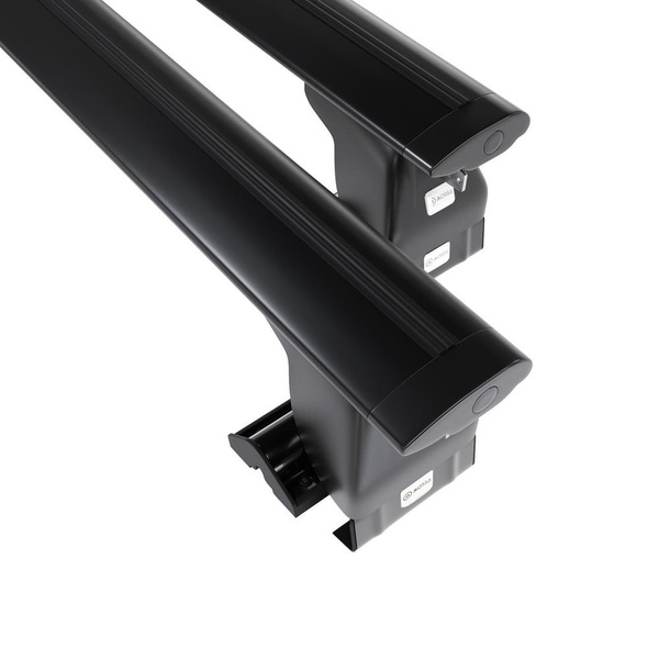 Alap tetőcsomagtartó, amely alkalmazható a: Kia Optima Szedán (2003-2005) - fekete - rögzítő elemek nélkül - alumínium