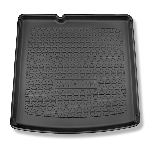 Méretre készült csomagtérszőnyegek: Skoda Enyaq iV SUV, Coupé (04.2021-....) - alsó csomagtartó; mozgó padló nélküli csomagtartó modellek