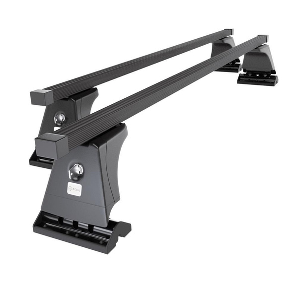 Alap tetőcsomagtartó, amely alkalmazható a: Mazda Demio Hatchback (2007-2014) - fekete - rögzítő pontok - acél