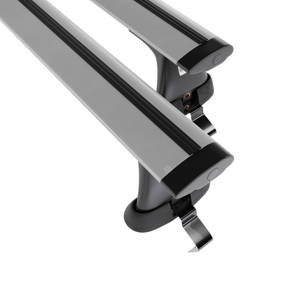 Alap tetőcsomagtartó, amely alkalmazható a: Renault Clio mk IV Hatchback (2013-2019) - ezüst - rögzítő elemek nélkül - alumínium