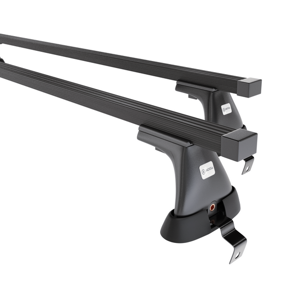 Alap tetőcsomagtartó, amely alkalmazható a: Skoda Rapid Spaceback Hatchback (2014-2019) - fekete - rögzítő elemek nélkül - acél