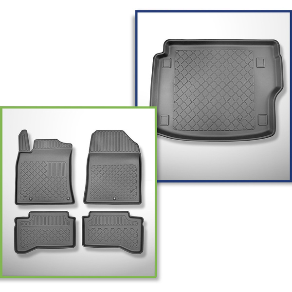 Csomagtérszőnyeg - és autószőnyegkészlet TPE: Kia XCeed Plug-in Hybrid Crossover (02.2020-....)