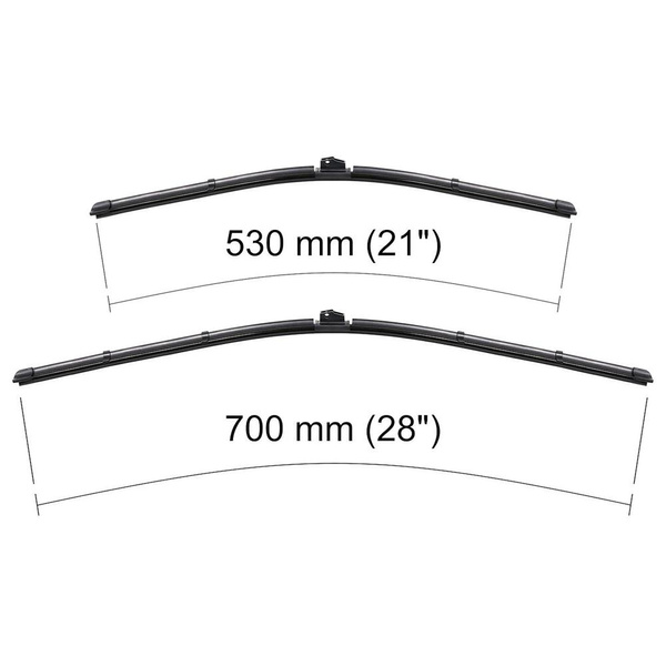 Autó ablaktörlők lapát szélvédőre a következő autótípushoz: BMW i3 I01 Hatchback (11.2013-2022) - Lapos ablaktörlő lapát