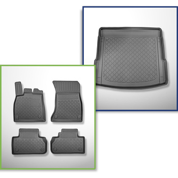 Csomagtérszőnyeg - és autószőnyegkészlet TPE: Audi Q5 II FY SUV (01.2017-08.2024