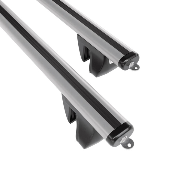 Alap tetőcsomagtartó, amely alkalmazható a: Chevrolet Bolt Hatchback (2016-....) - ezüst - integrált reling - alumínium