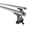 Alap tetőcsomagtartó, amely alkalmazható a: Volvo S60 Cross Country Szedán (2015-2019) - ezüst - rögzítő elemek nélkül - alumínium