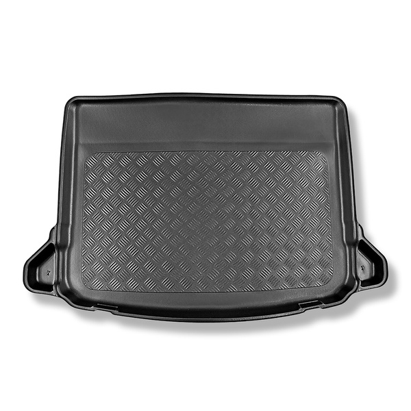 Méretre készült csomagtérszőnyegek: Mercedes-Benz A osztály W177 Hatchback (05.2018-....) - eltávolítható beugrások oldal hálós modelleknél; nem a hibrid verzióhoz