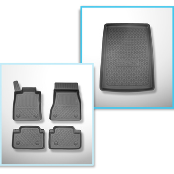 Csomagtérszőnyeg - és autószőnyegkészlet TPE: BMW 5 széria G60, G90 Limuzin (10.