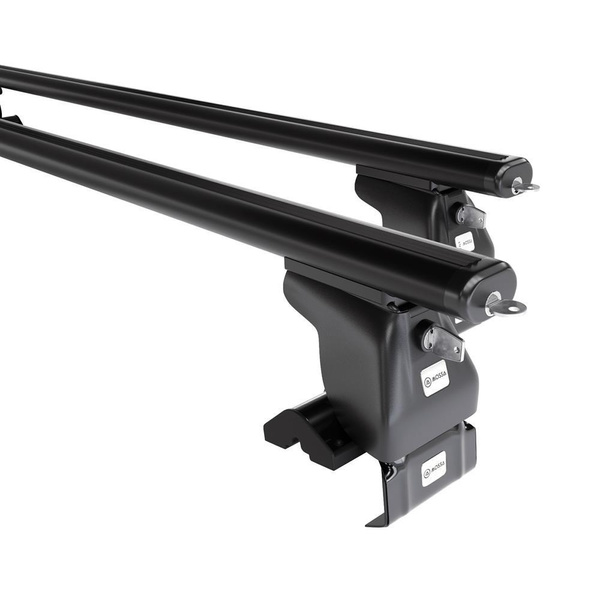 Alap tetőcsomagtartó, amely alkalmazható a: Skoda Citigo Hatchback (2012-2019) - fekete - rögzítő elemek nélkül - alumínium