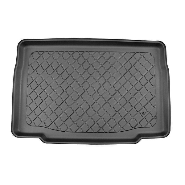 Méretre készült csomagtérszőnyegek: Renault Clio V Hatchback (09.2019-....) - alsó csomagtartó; autókhoz dupla padló nélküli csomagtartókkal