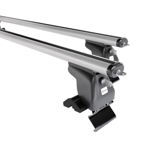 Alap tetőcsomagtartó, amely alkalmazható a: Hyundai H-1 Van (2008-2021) - ezüst - rögzítő elemek nélkül - alumínium