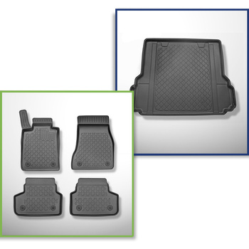 Csomagtérszőnyeg - és autószőnyegkészlet TPE: BMW 5 széria G31 Touring (05.2017-