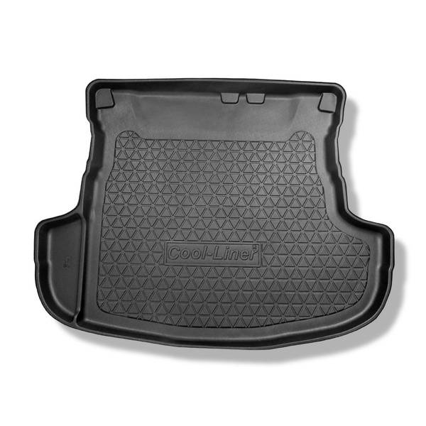 Méretre készült csomagtérszőnyegek: Mitsubishi Outlander III SUV (09.2012-10.2021) - 5 hely; alsó csomagtartó (subwooferés és subwoofer nélkül); nem a Plug-in Hibrid verzióhoz