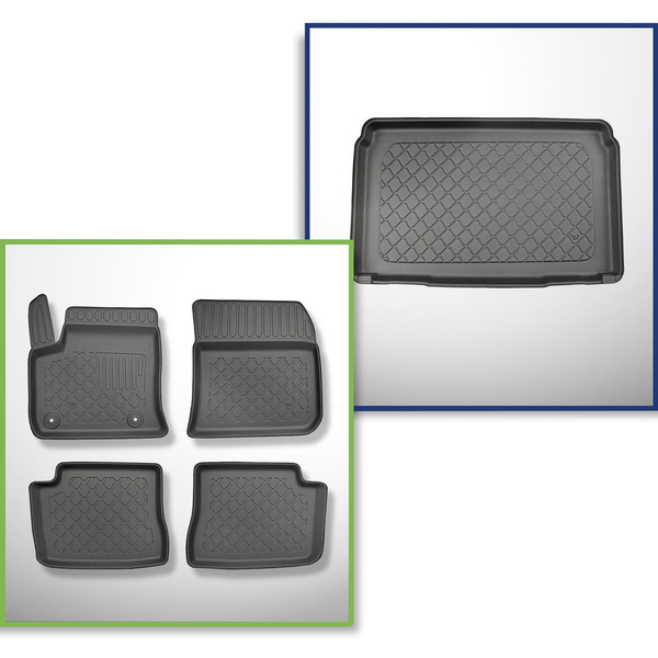 Csomagtérszőnyeg - és autószőnyegkészlet TPE: Opel Corsa-e Hatchback (03.2020-....)