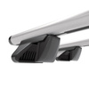 Alap tetőcsomagtartó, amely alkalmazható a: Infiniti FX (FX35) SUV (2004-2008) - ezüst - integrált reling - alumínium