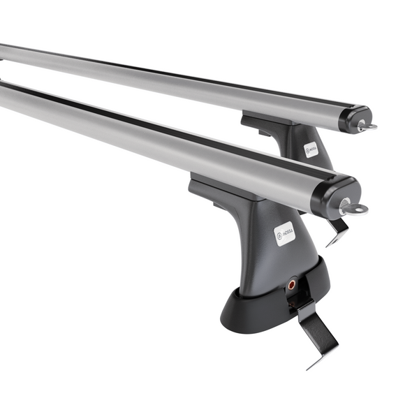 Alap tetőcsomagtartó, amely alkalmazható a: Opel Astra K mk V Hatchback (2016-2022) - ezüst - rögzítő elemek nélkül - alumínium