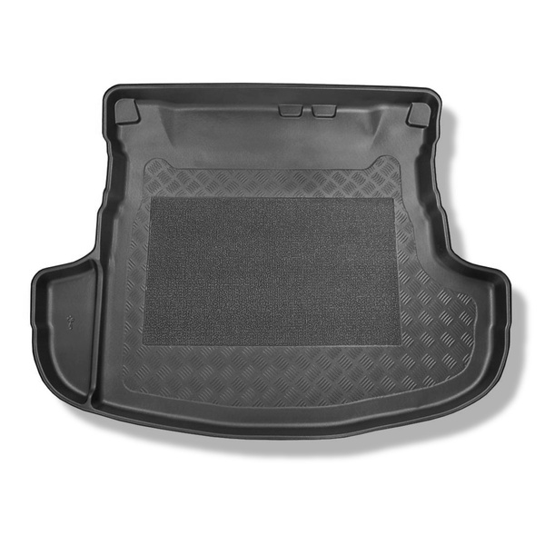 Méretre készült csomagtérszőnyegek: Mitsubishi Outlander III SUV (09.2012-10.2021) - 5 hely; alsó csomagtartó (subwooferés és subwoofer nélkül); nem a Plug-in Hibrid verzióhoz
