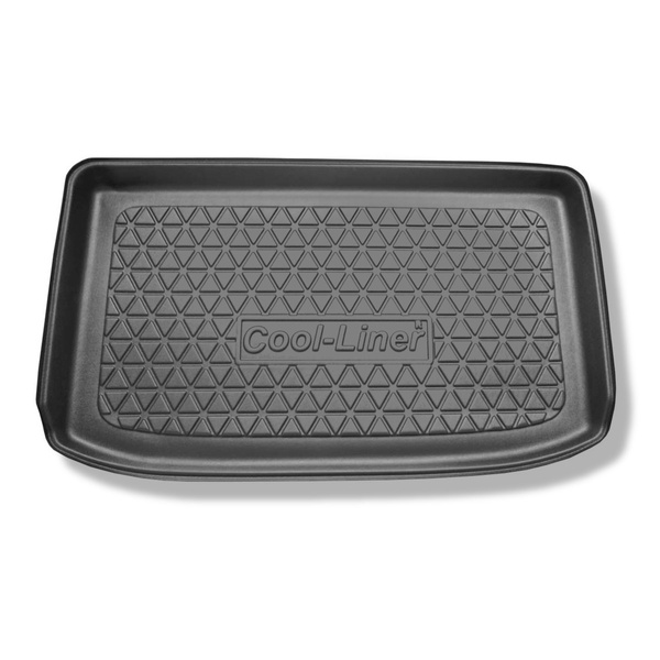 Méretre készült csomagtérszőnyegek: Ford Fiesta VI Hatchback (01.2013-06.2017) - felső csomagtartó; autókhoz dupla padlós csomagtartókkal