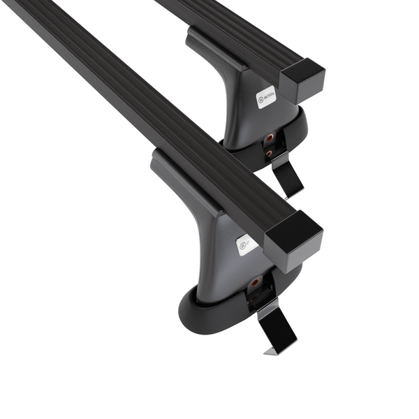 Alap tetőcsomagtartó, amely alkalmazható a: Skoda Octavia IV Liftback (2019-....) - fekete - rögzítő elemek nélkül - acél