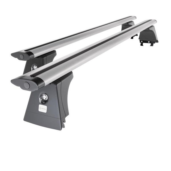 Alap tetőcsomagtartó, amely alkalmazható a: Opel Meriva B Egyterű (2010-2017) - ezüst - rögzítő pontok - alumínium
