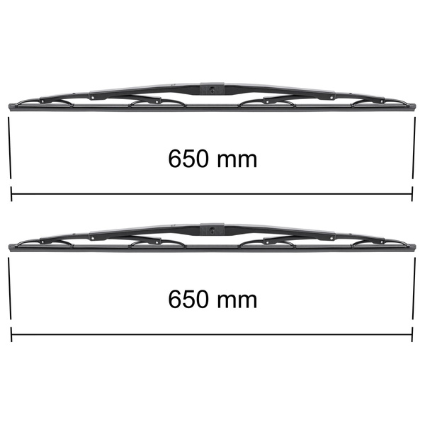 Autó ablaktörlők lapát szélvédőre a következő autótípushoz: Autosan H7 Trafic / Traper / Solina Autóbusz (2000-2006) - Sztenderd ablaktörlő lapát