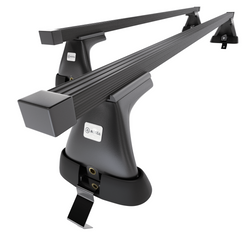 Alap tetőcsomagtartó, amely alkalmazható a: Ford Focus mk III Szedán (2011-2018) - fekete - rögzítő elemek nélkül - acél