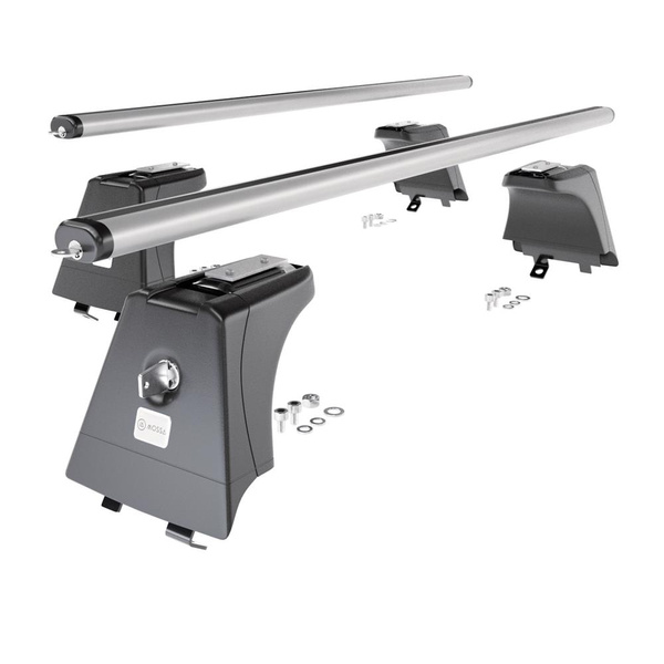 Alap tetőcsomagtartó, amely alkalmazható a: Hyundai i40 Kombi (2011-2018) - ezüst - integrált reling - alumínium