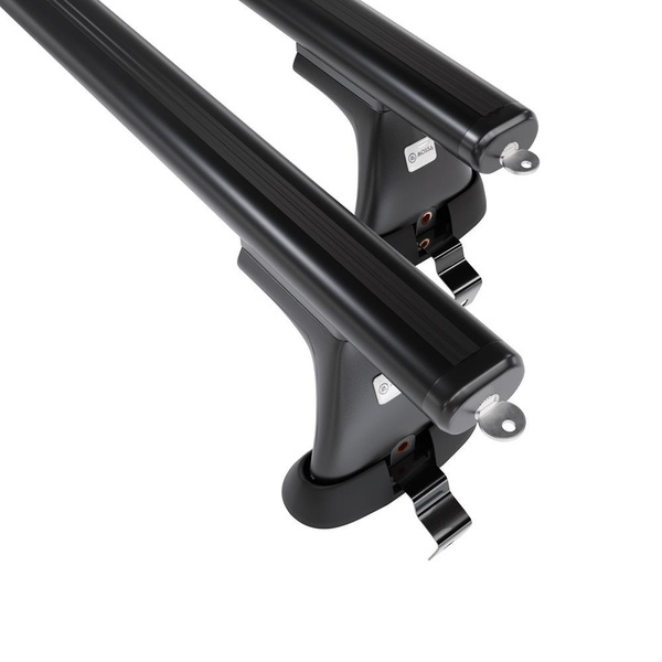 Alap tetőcsomagtartó, amely alkalmazható a: Renault Megane mk III Grandtour (2008-2016) - fekete - rögzítő elemek nélkül - alumínium